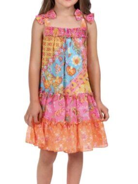 Colorful Floral Kids Dress